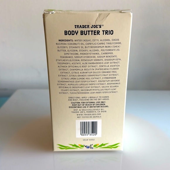 🟢 NIB Limited Edition Trader Joe’s Body Butter Trio - Picture 5 of 5